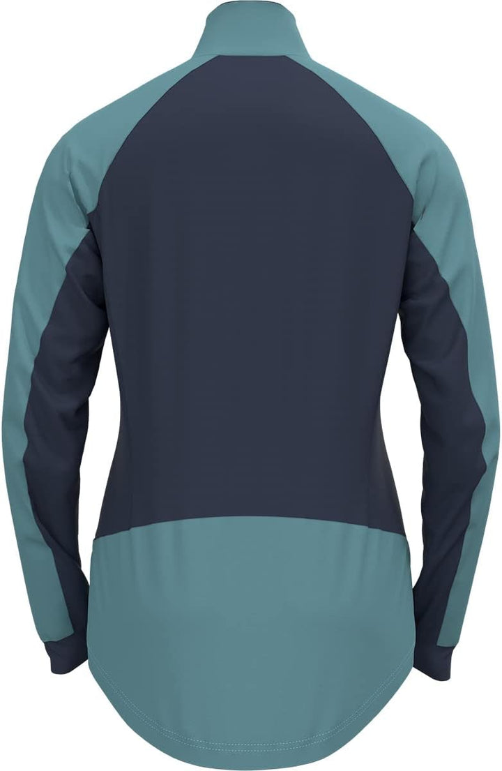 Odlo Damen Langlauf Jacke Brensholmen Langlauf Jacke XS reef waters - dark sapphire, XS reef waters