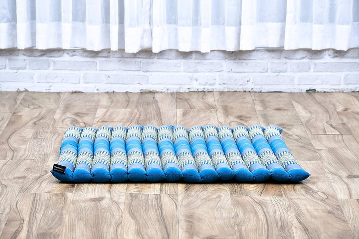 Leewadee Zabuton Rollbare Meditations-Matte Tragbare Sitzmatte Ökologisches Naturprodukt, Kapok, 69