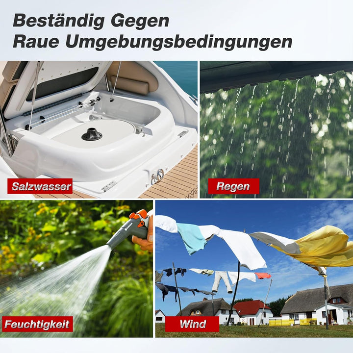 Vepagoo Edelstahl Gasdruckfedern Gasdruckdämpfer Meeresgeeignet Dämpfer 380MM 267N, 380MM 267N