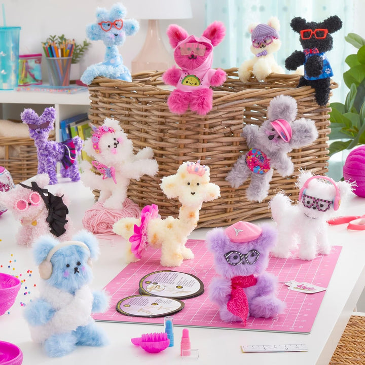 Just Play Knotz Tier-Serie 1, 10 cm grosses Plüschtier mit Zubehör, 12 zum Sammeln, Kinderspielzeug