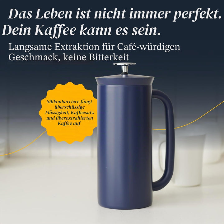 ESPRO - P7 French Press - Double Walled Stainless Steel Insulated Coffee and Tea Maker with Micro-Fi