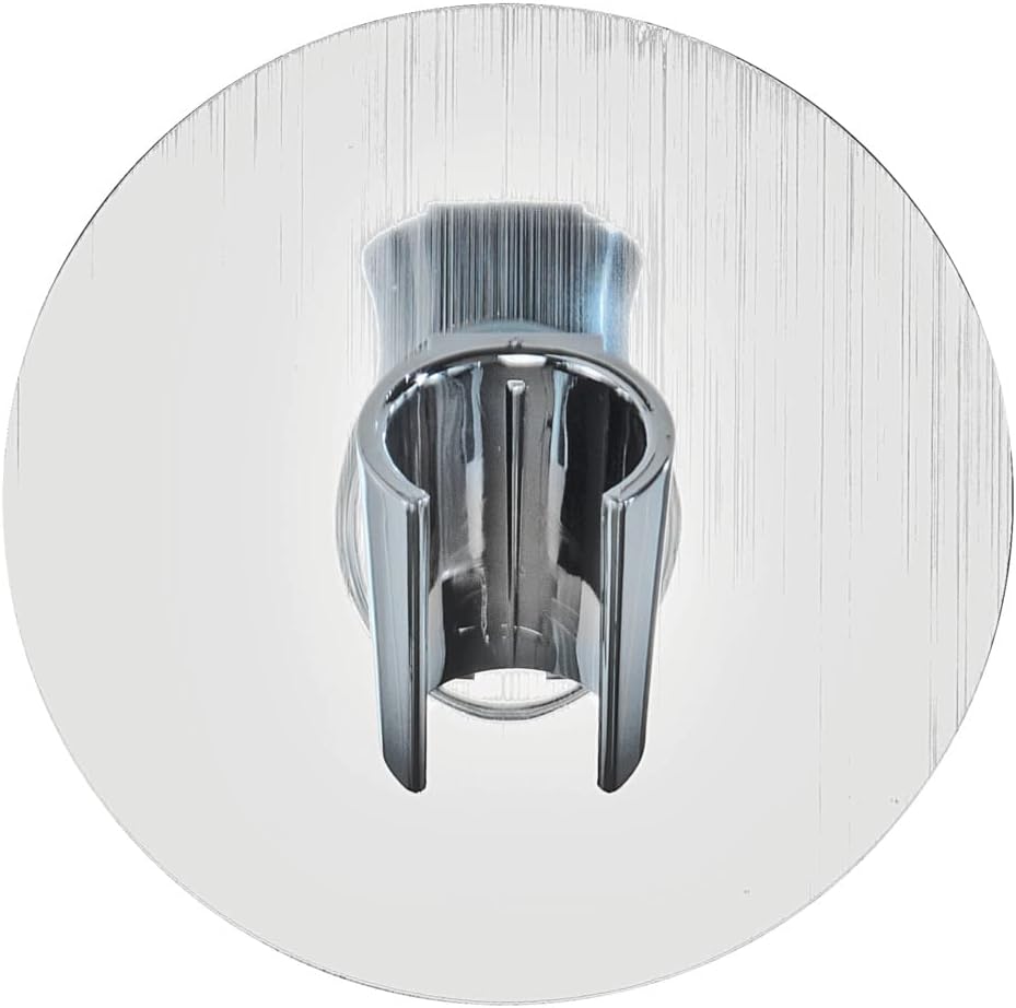 WENKO Static-Loc® Duschkopfhalter Osimo starker Halt durch statische Aufladung Silber 5 x 9.5 x 9.5
