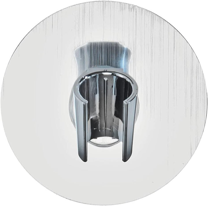 WENKO Static-Loc® Duschkopfhalter Osimo starker Halt durch statische Aufladung Silber 5 x 9.5 x 9.5
