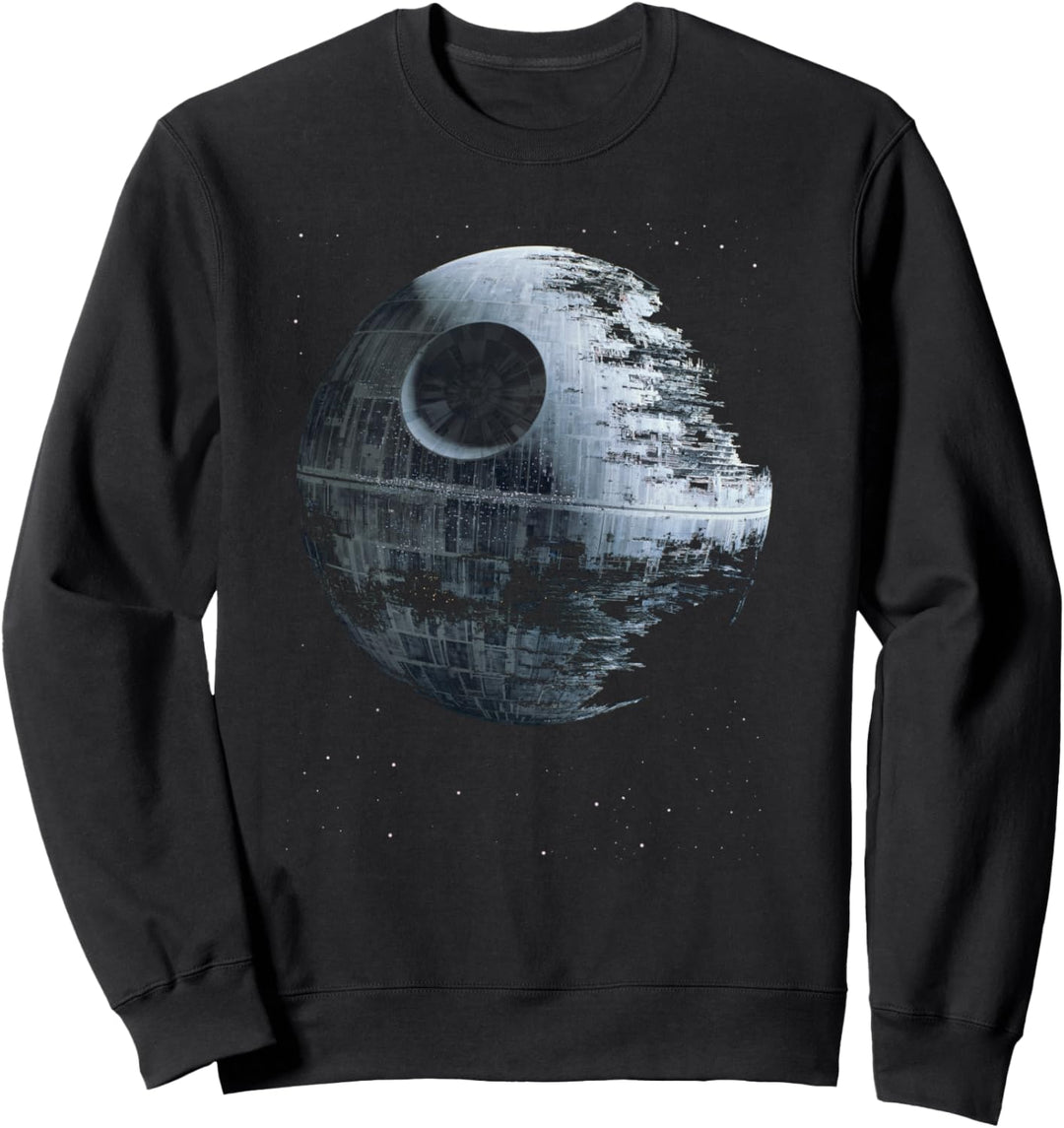 Star Wars Death Star Damaged Poster Sweatshirt