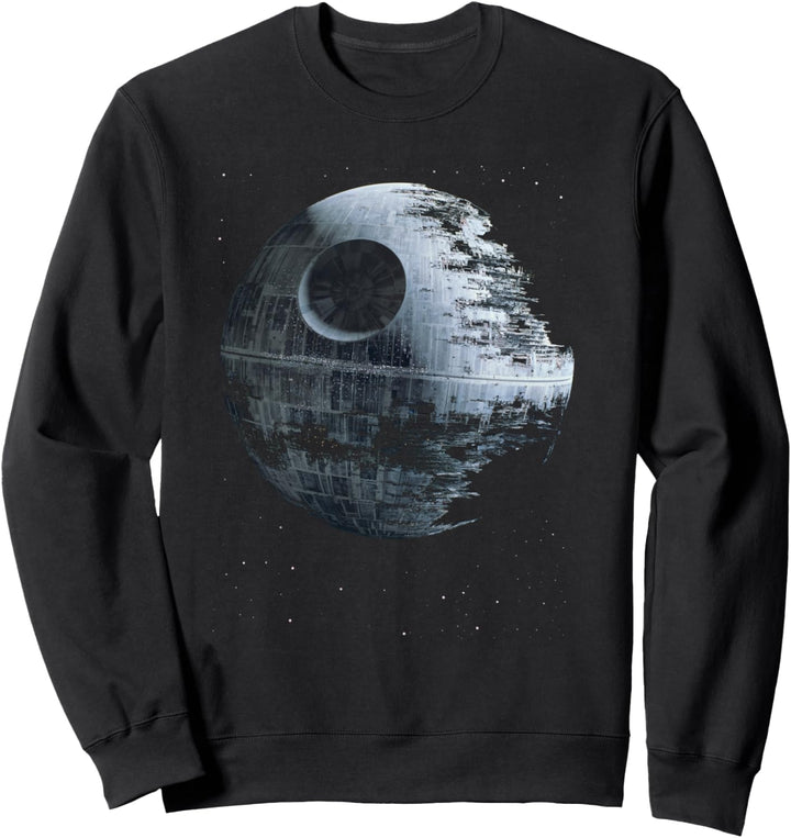 Star Wars Death Star Damaged Poster Sweatshirt