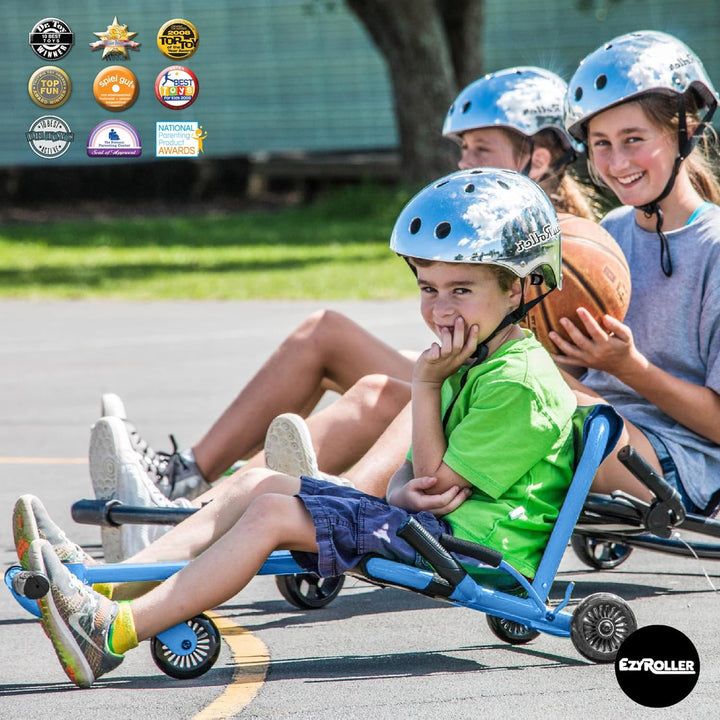EzyRoller Classic Kinderfahrzeug Dreirad Sitz Spielzeug, Farbe: blau, Blau