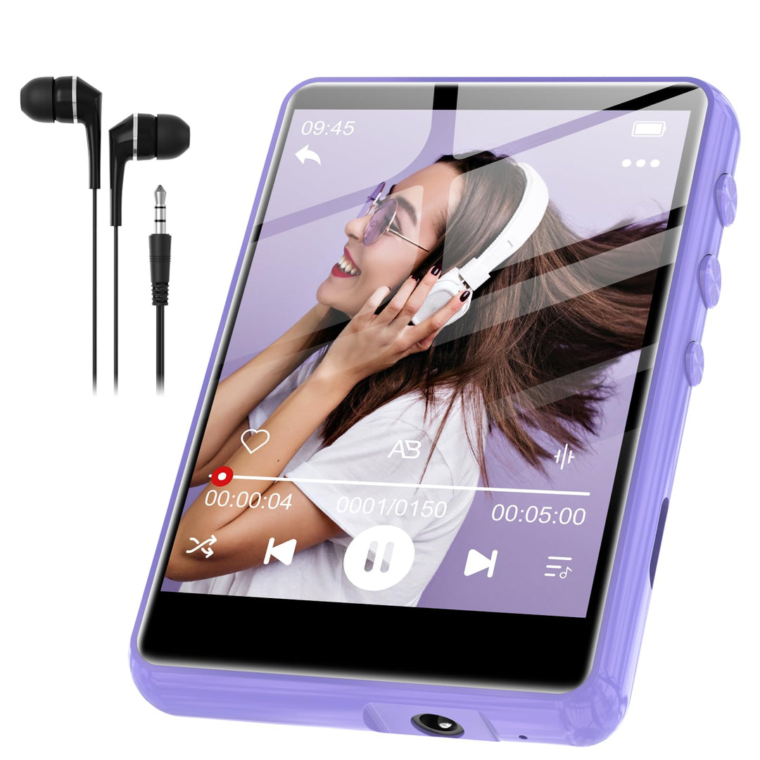 SWOFY MP3 Player Bluetooth 5.3, 64GB HiFi MP3 Player mit Lautsprecher kopfhörer FM Radio Recorder, 2