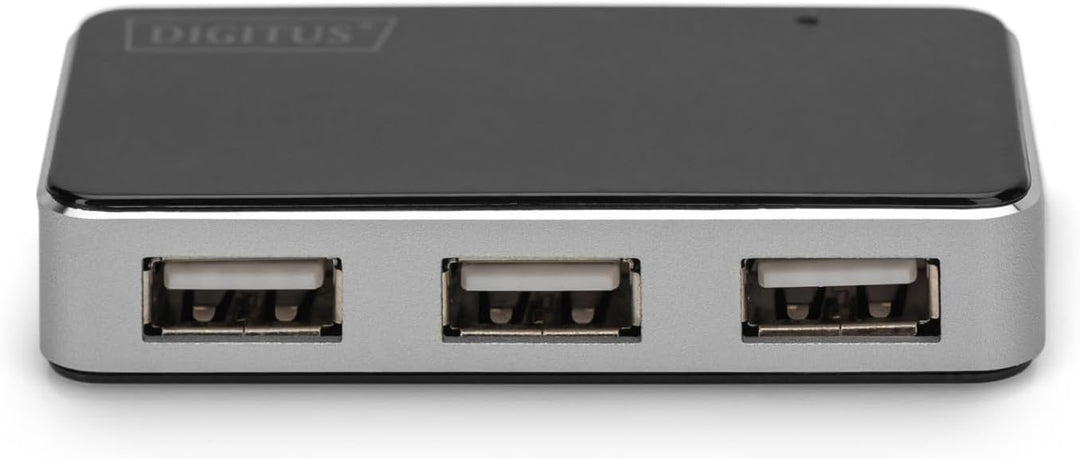 DIGITUS USB-Hub - 4 Ports - High-Speed USB 2.0 - 480 MBit/s - Plug&Play - Anschluss-Kabel 66 cm - Sc