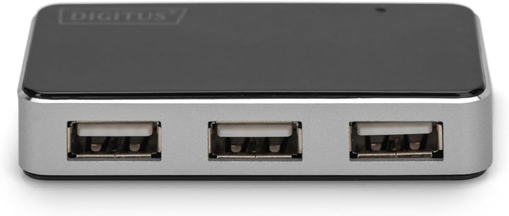 DIGITUS USB-Hub - 4 Ports - High-Speed USB 2.0 - 480 MBit/s - Plug&Play - Anschluss-Kabel 66 cm - Sc