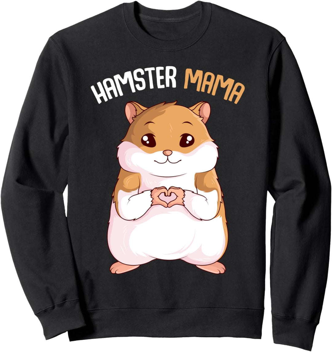 Hamster Mama Damen Mädchen Sweatshirt