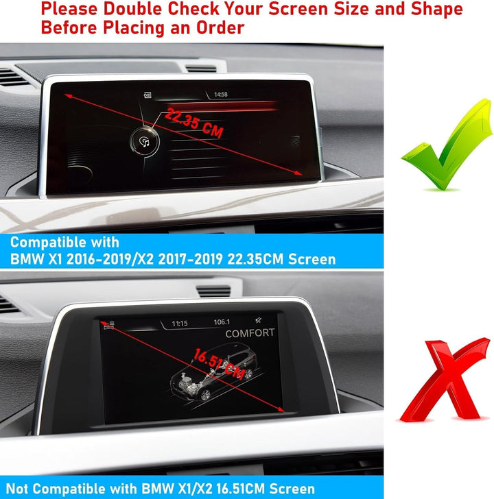 TTCR-II Kompatibel mit BMW X1 Handyhalterung, Brauch Passt Basis für BMW X1 F48 2016-2019/X2 F39 201