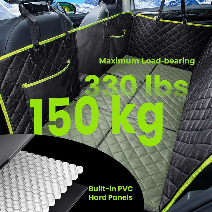 pecute Hundedecke Auto Rückbank mit Harter Unterseite 133 * 62 cm,2025 Verbesserte Materia, 3-in-1 S