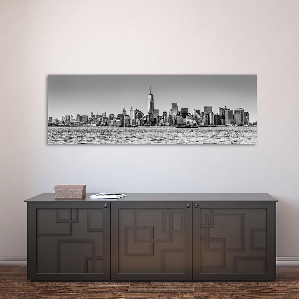 Feeby Bilder Gebäude Wolkenkratzer 90x30 cm Wohnzimmer Schlafzimmer Büro Flur Küche Wandbilder Moder