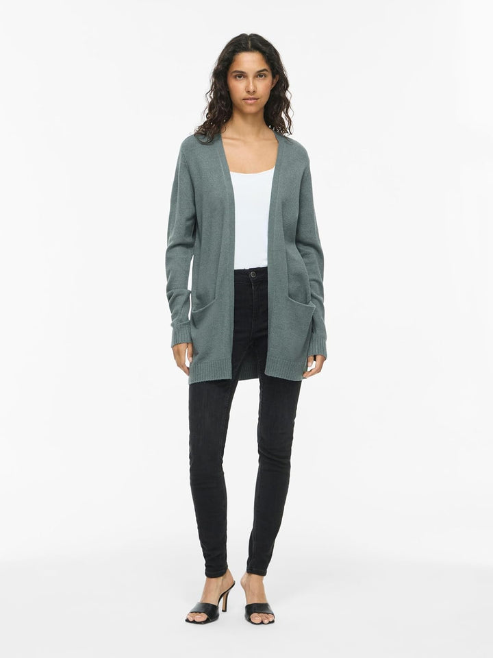 Vila Female Strickjacke VIRIL Basic Strick | Cardigan XS Balsam Green1, XS Balsam Green1