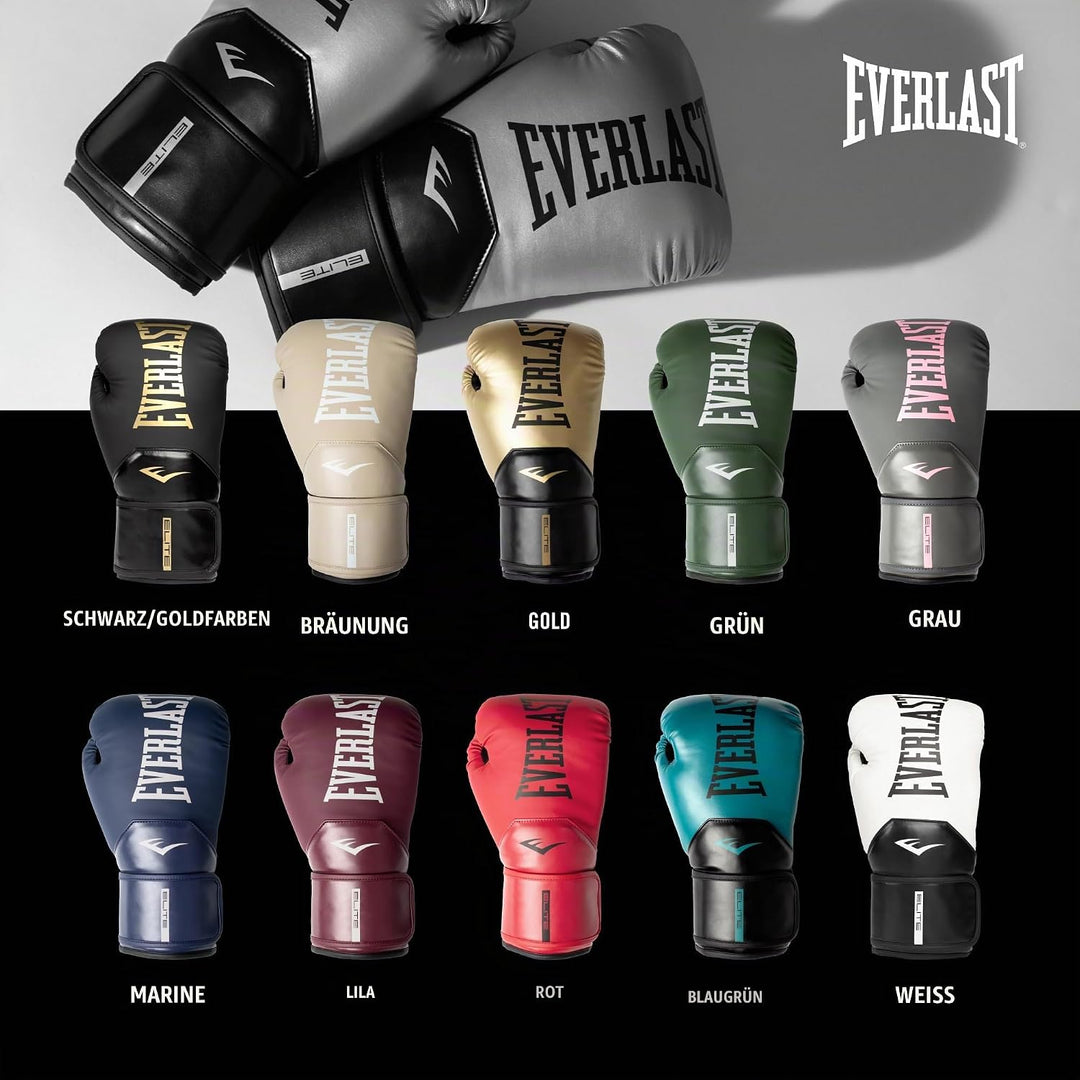 Everlast Unisex Powerlock Training Handschuhe 10oz Gold, 10oz Gold