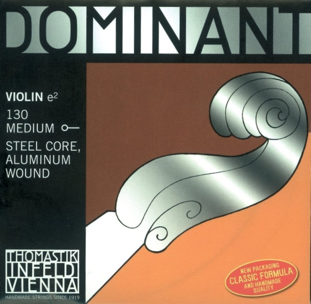 Thomastik 633624 Saiten für Violine Dominant Nylonkern, Satz 4/4 Weich E Stahlkern Alu. Umsponnen we