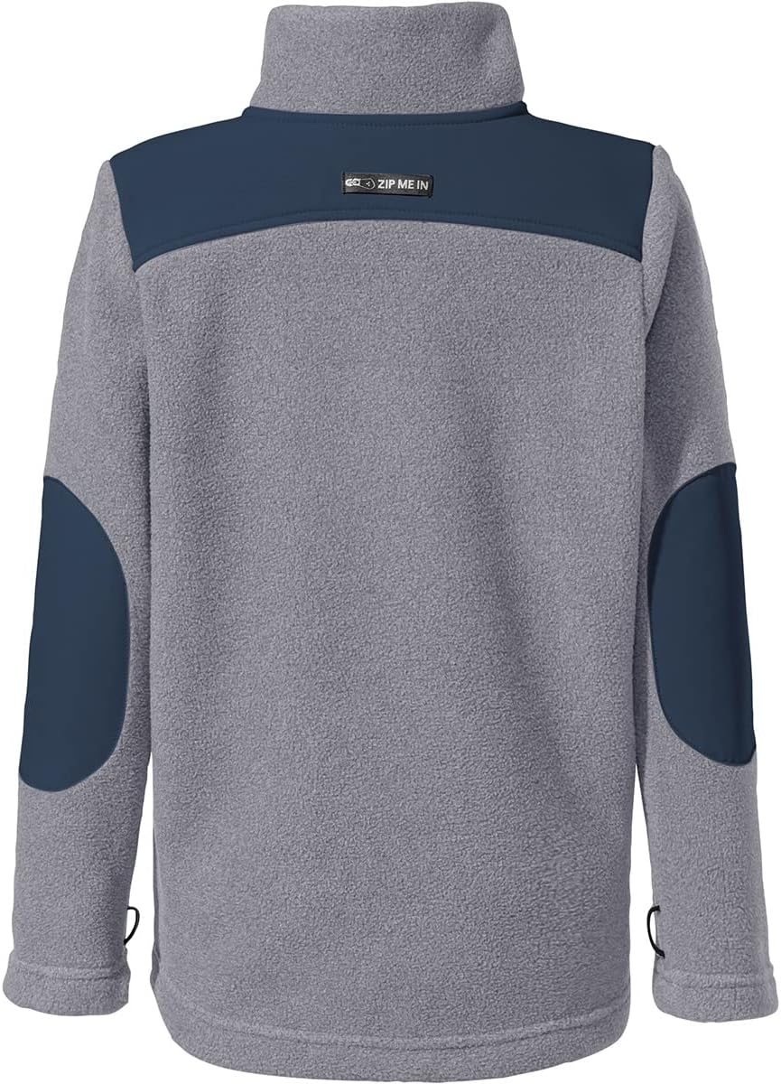 VAUDE Unisex Baby Kids Caprea Fleece Jacket Ii Jacke, grau-meliert, 4 años