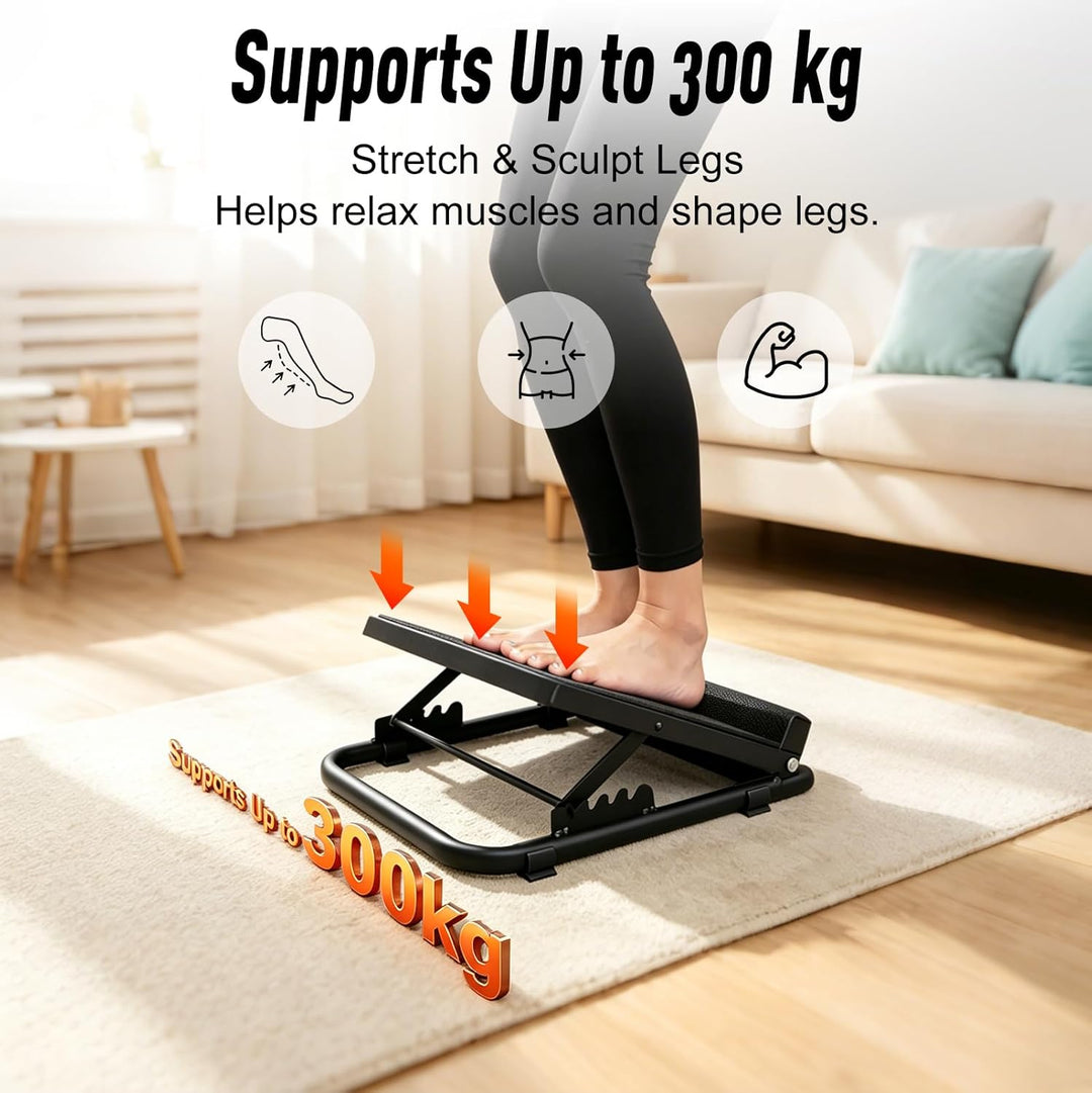Wadendehner, Knieretter Keile, Fitness Schrägbrett 37×36cm, 5-Stufen Verstellbar, Anti-Rutsch Fussst