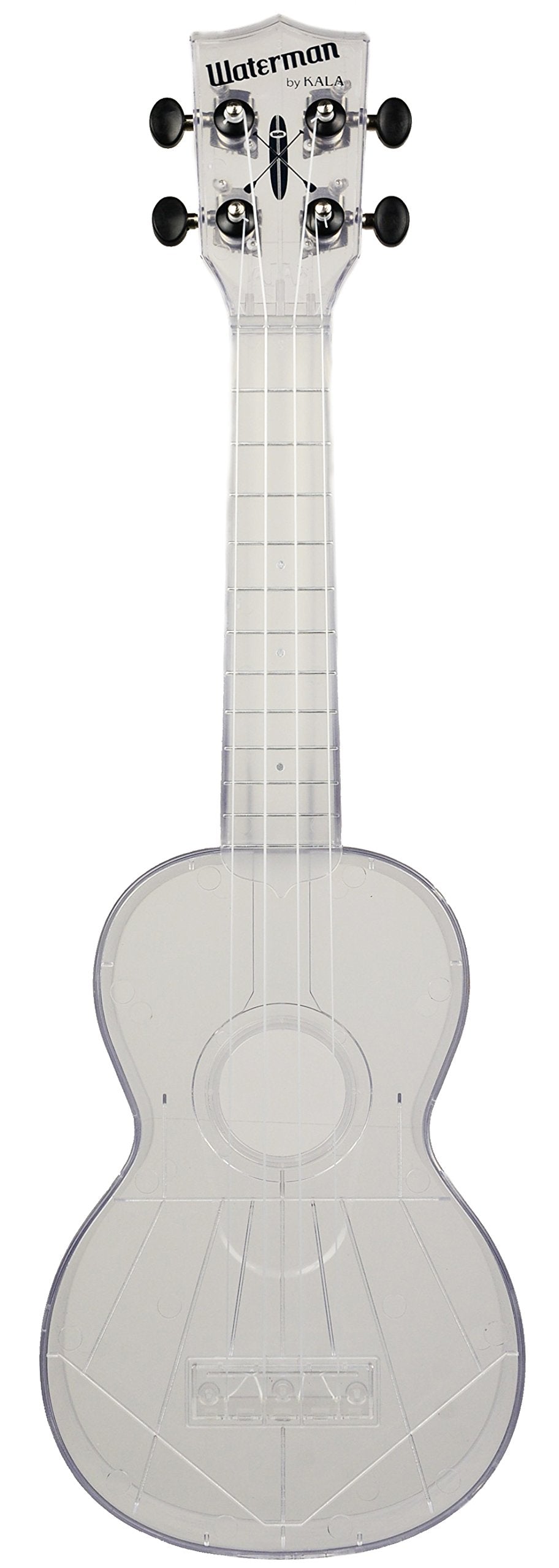 Kala MK-SWT/Clear Makala Waterman Composite Sopran-Ukulele, Transparent durchsichtig, durchsichtig