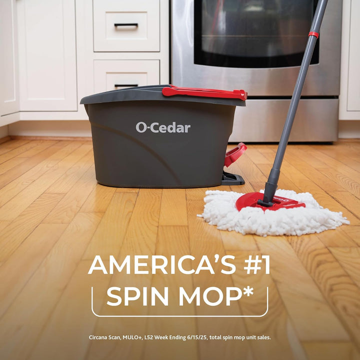 O-Cedar Mop und Eimer Frustfreie Verpackung Microfiber Floor Cleaning System Spin Mop and Bucket wit