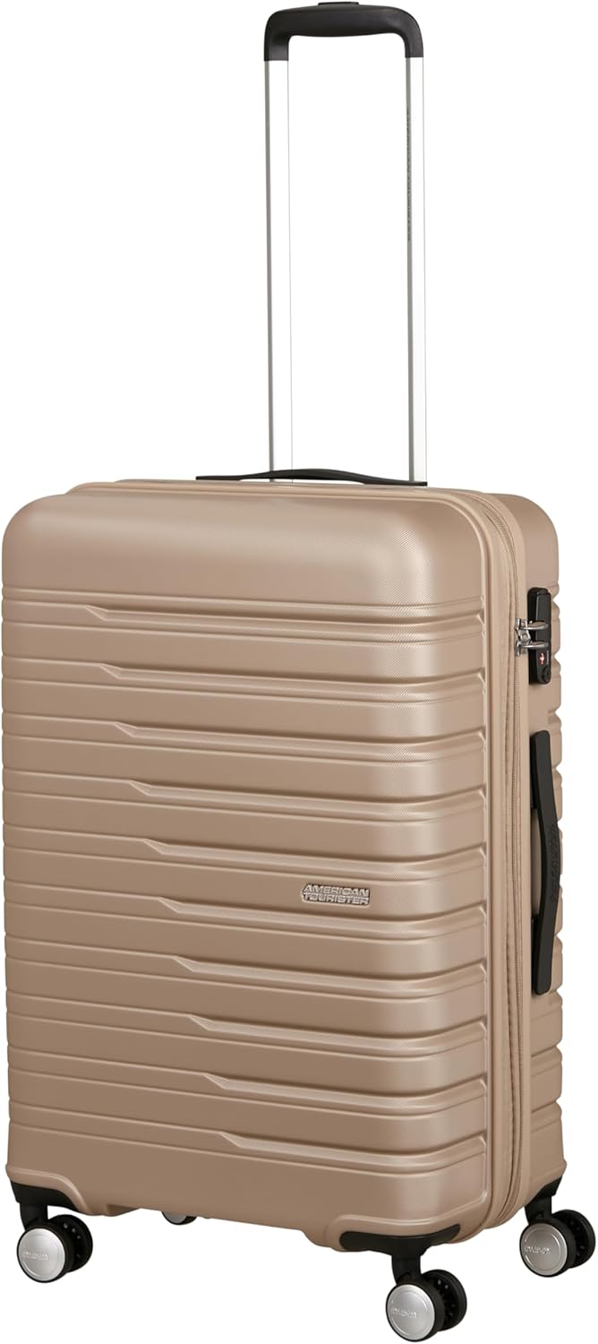 American Tourister Flashline - Hartschalenkoffer Mittelgross (67cm), Erweiterbar, Reisekoffer mit 4
