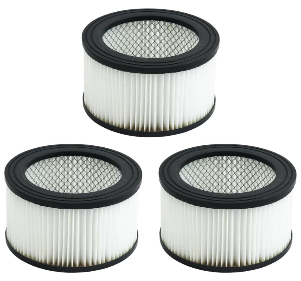 Hepa Filter 16 x 8,5 cm für Aschesauger - HEPA Ersatzfilter für Staubsauger und Kaminsauger, Waschba