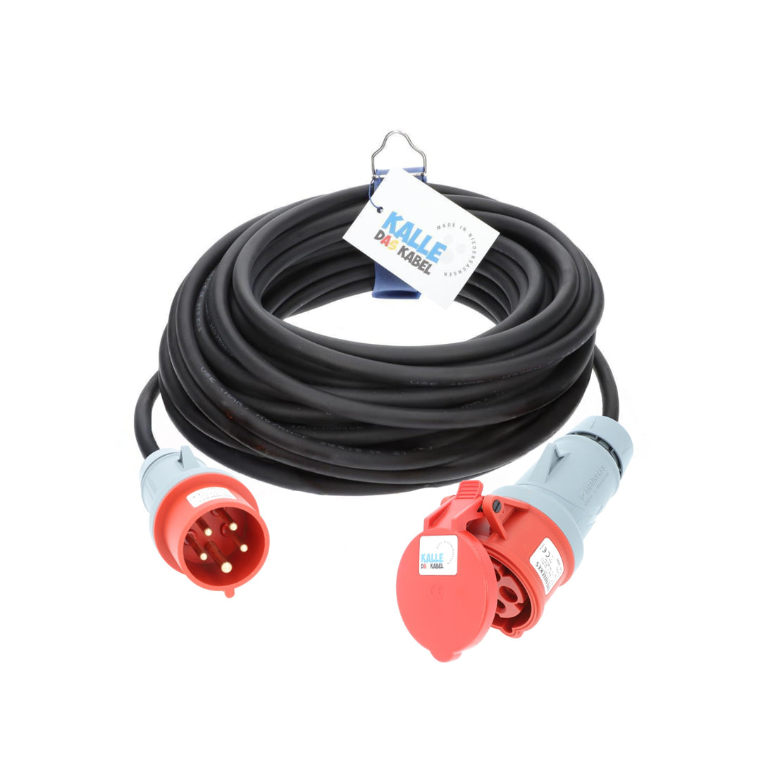 CEE-Verlängerungskabel Starkstromkabel Kraftstromkabel Gummiverlängerung H07RN-F 5G 2,5mm² 400V 16A