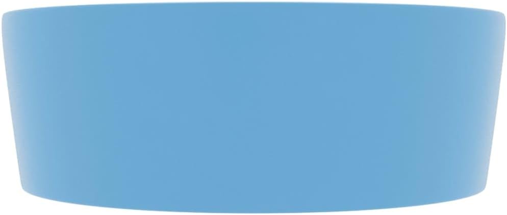 vidaXL Luxus Waschbecken mit Überlauf matt hellblau 36x13cm Keramik Hellblau, Matt, Hellblau, Matt