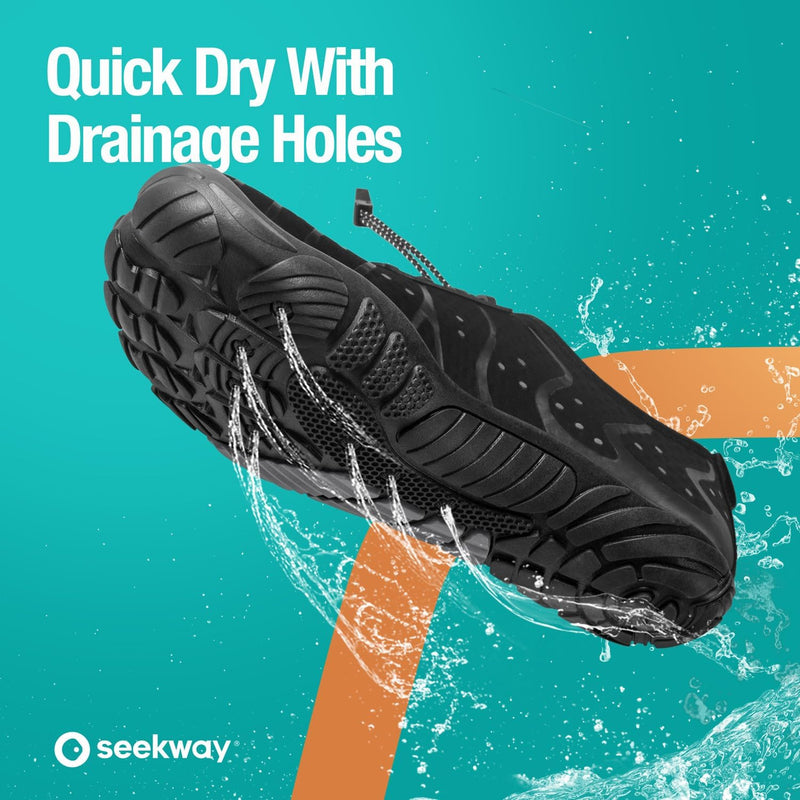 SEEKWAY Wasserschuhe Damen Herren Erwachsene Quick-Dry Aquaschuhe Schwimmen Fluss Pool See Wandern K