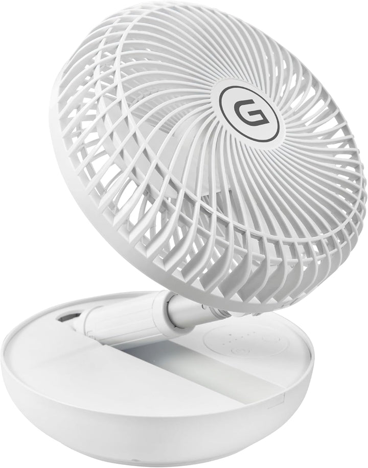 Gutfels Akku-Stand-, Tisch-Ventilator VENTI 3030 R | Lithium Ionen Akku 10.000 mAh | Touchbedienung