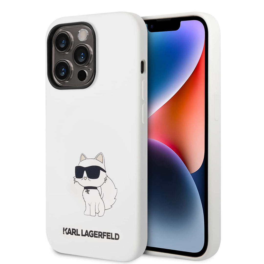 KARL LAGERFELD KLHCP14XSNCHBCH Hülle für iPhone 14 Pro Max 6,7" hardcase Weiss SI