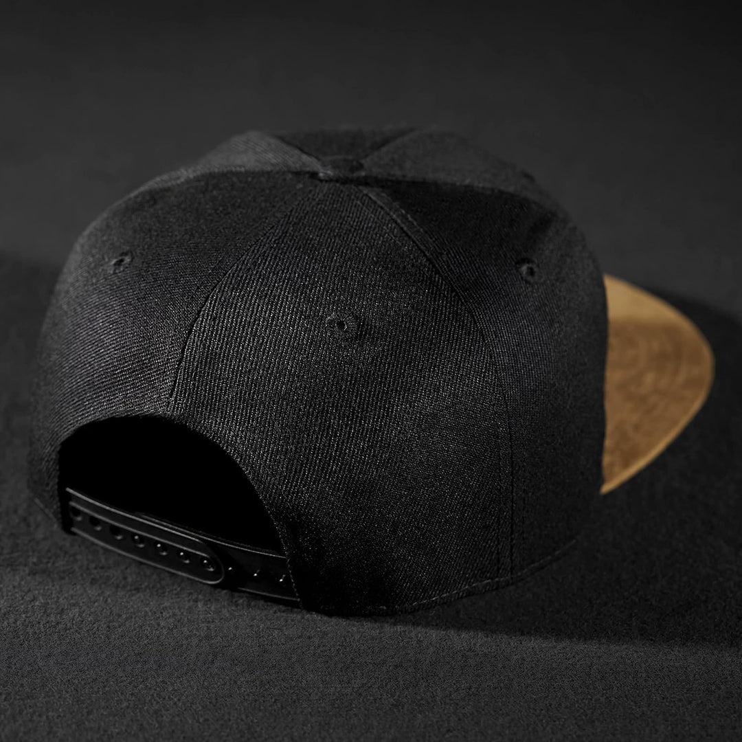 Pablo & Capone Snapback Cap - Black & Suede