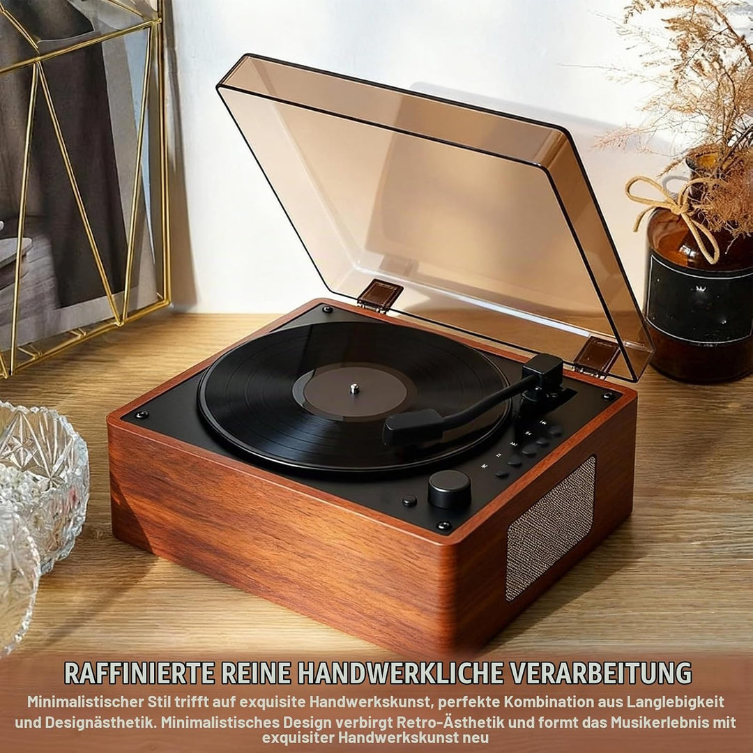 CD Player Tragbar mit Bluetooth 5.1, Retro CD-Player mit Dual Stereo Lautsprecher Fernbedienung Wied