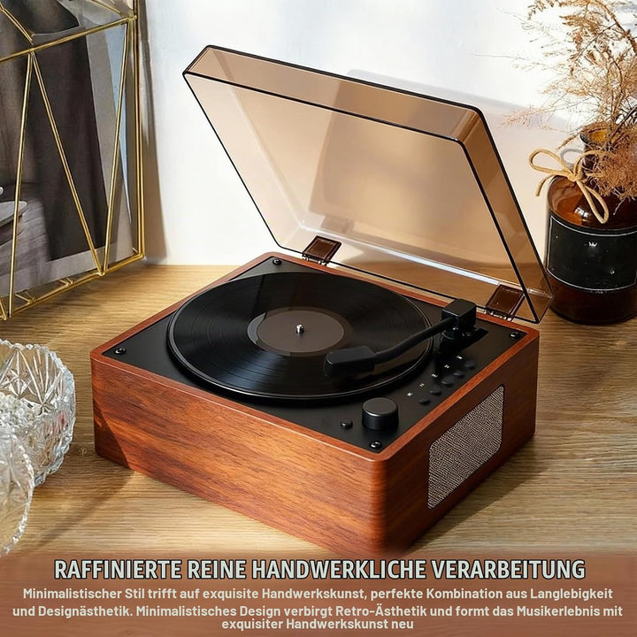 CD Player Tragbar mit Bluetooth 5.1, Retro CD-Player mit Dual Stereo Lautsprecher Fernbedienung Wied
