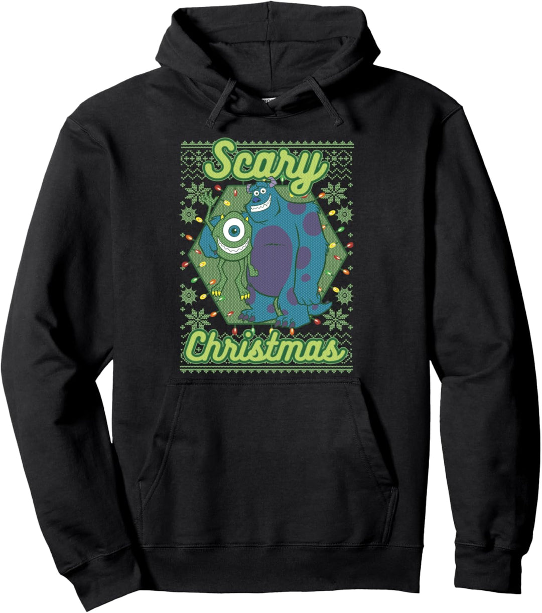 Disney Pixar Monsters Inc. Mike And Sully Scary Christmas Pullover Hoodie