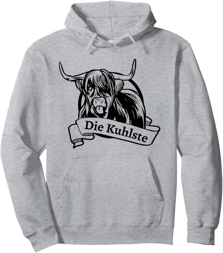 Die Kuhlste - Lustiges Schottisches Hochlandrind Kuh Design Pullover Hoodie