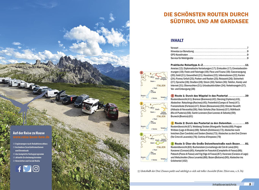 Reise Know-How Wohnmobil-Tourguide Südtirol mit Gardasee: Die schönsten Routen, Taschenbuch
