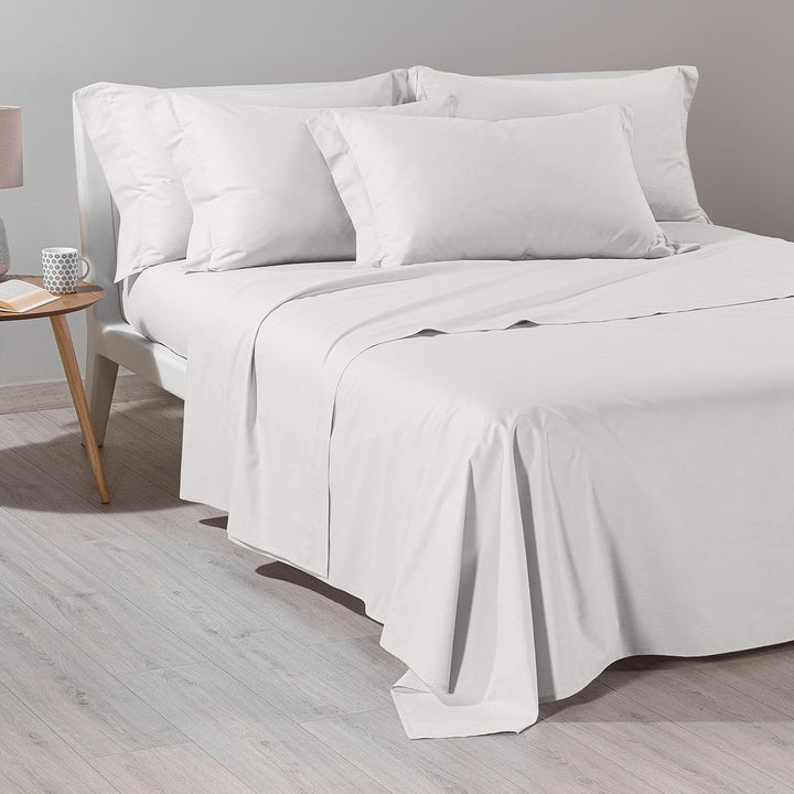 Caleffi Baumwolle, einfarbig, Bettwäsche, Creme, Einzelbett Einzelbett Cremeweiss, Einzelbett Cremew
