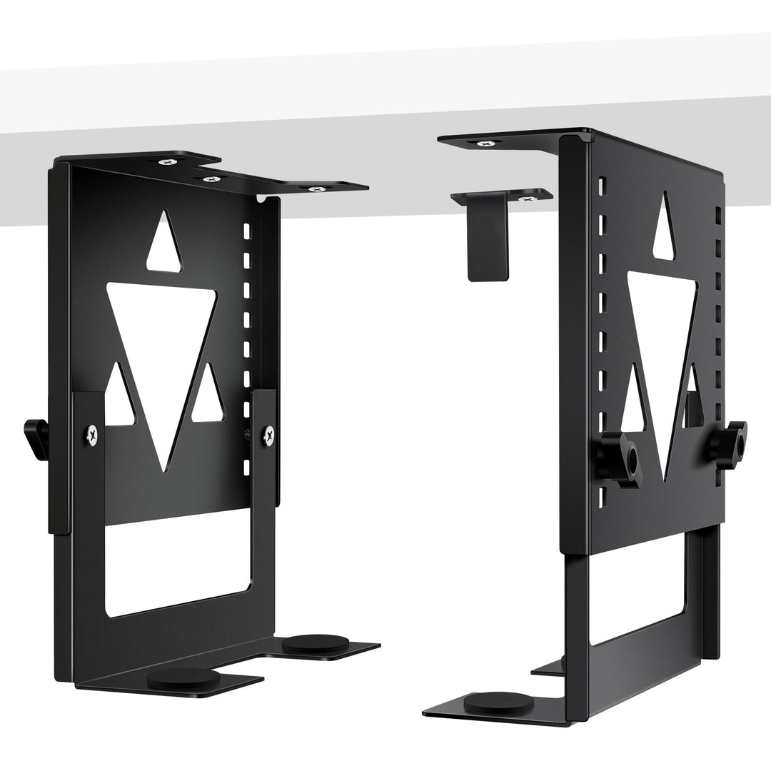 Mini-PC-Halterung für unter den Schreibtisch, höhen- und breitenverstellbare CPU/NAS-Halterung für M