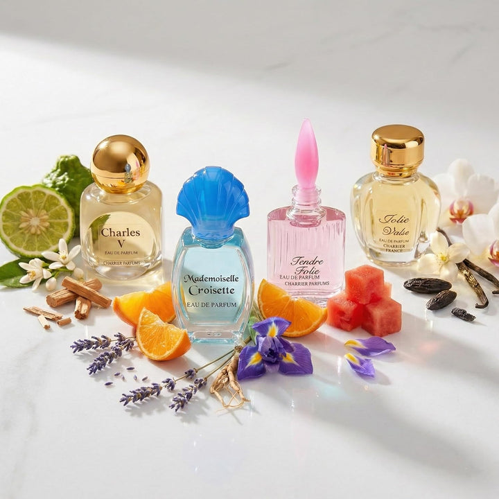 Charrier Parfums "Collection Precieuse" 10 Eaux de Parfum Miniatures Total 58.8 ml