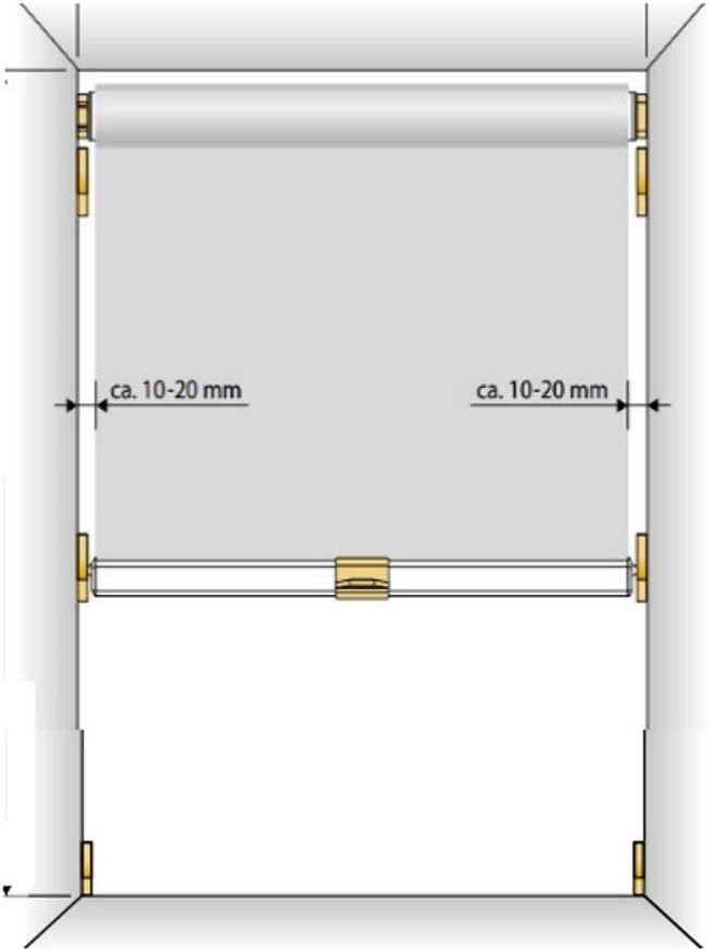 Thermo-Verdunkelungs-Rollo für BRAAS/Delta Atelier BA/DA, Baujahr 1991-2000 DUNKELGRAU 142.03 (55/11