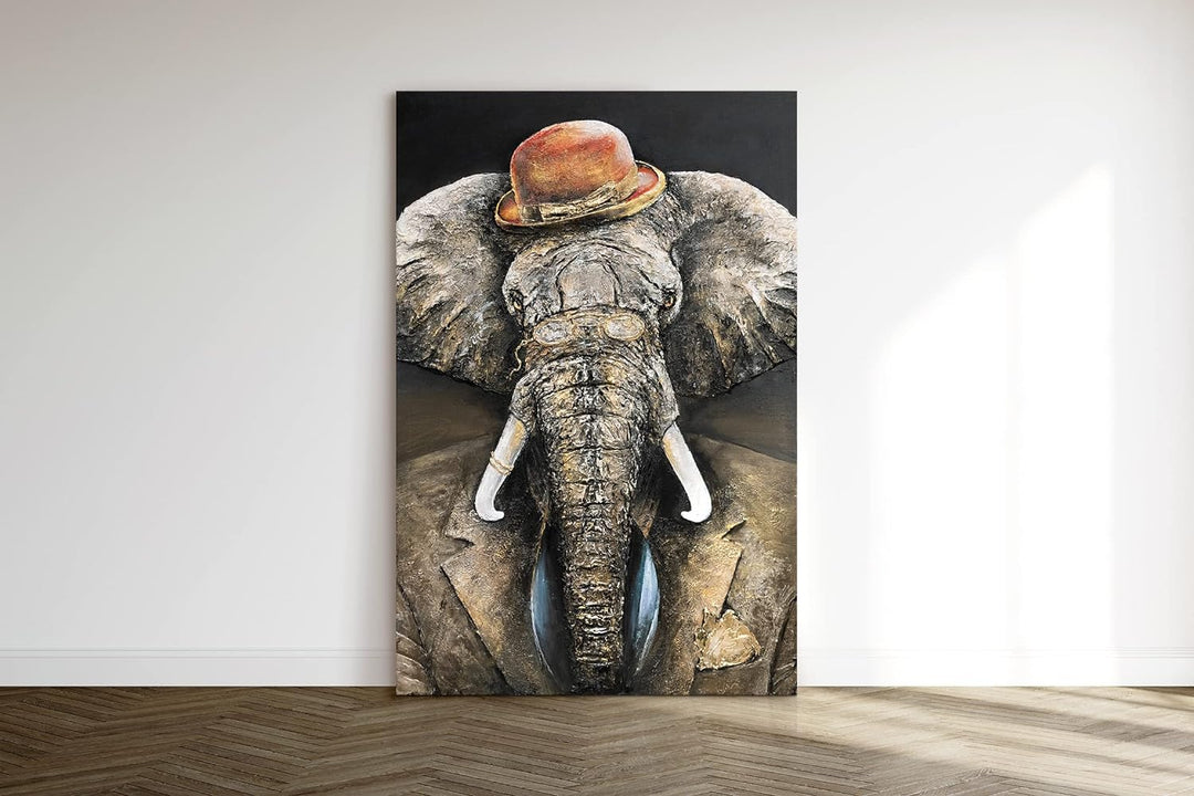 YS-Art Luxus Abstrakt Acryl Gemälde auf Leinwand Power handgemalt Wandbilder Wohnzimmer modern Wohnd