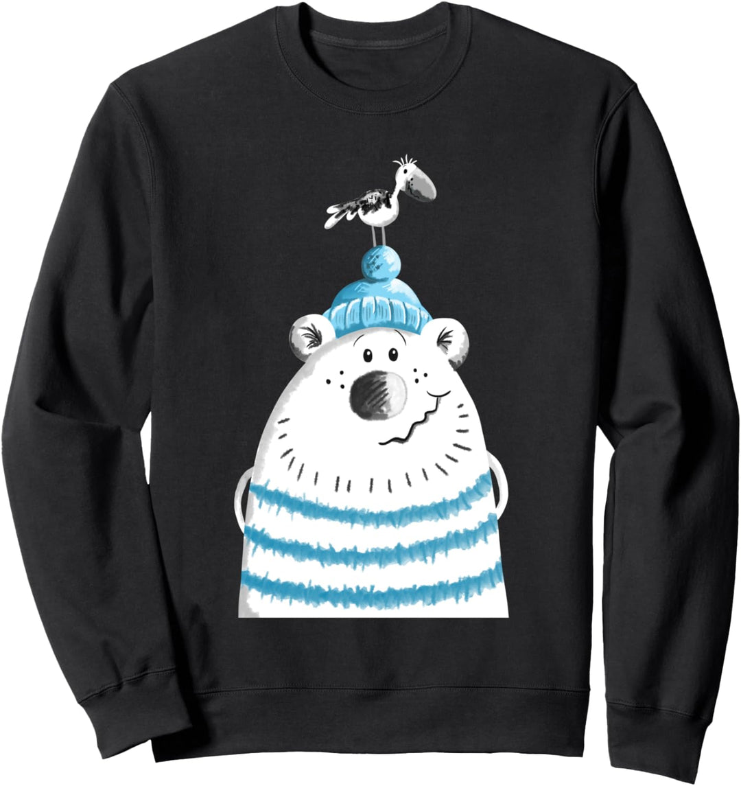 Happy Seebär I Eisbär Bären Design I Bär Nordsee Fun Sweatshirt