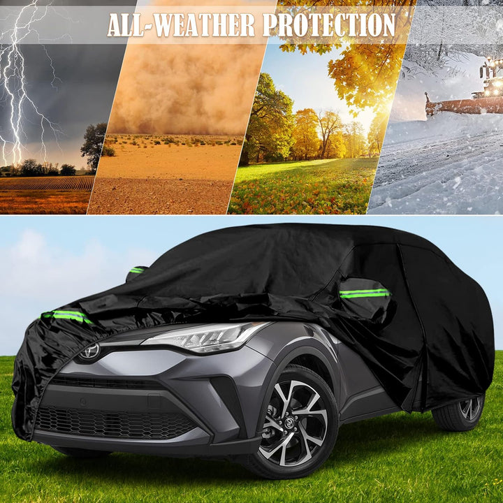 Autoabdeckung Wasserdicht Ersatz für Toyota C-HR Hatchback 2016-2023, Vollgarage Autoplane Staubdich