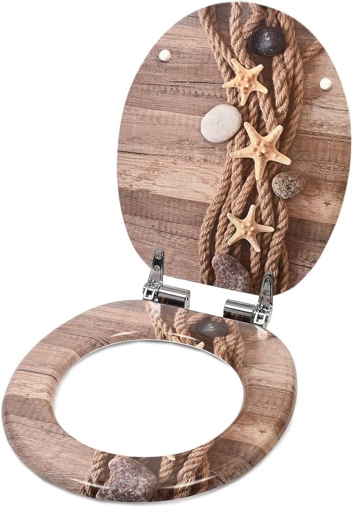 WC Sitz Doppelte Absenkautomatik Toilettendeckel mit Absenkautomatik Toilettensitz passend für alle