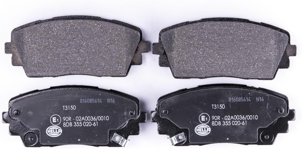 HELLA PAGID 8DB 355 020-611 Bremsbelagsatz - T3150 - Dicke/Stärke: 16.6mm - Bremssystem: Mando - mit
