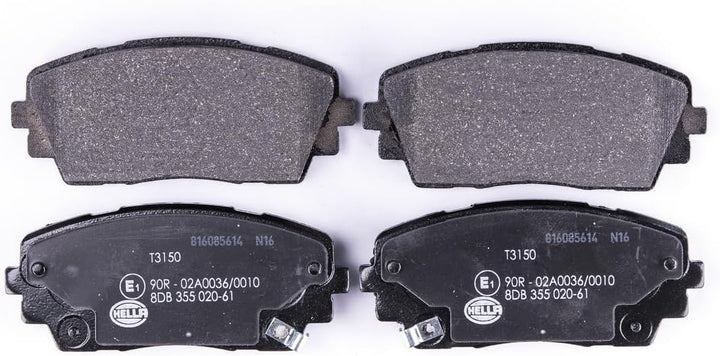 HELLA PAGID 8DB 355 020-611 Bremsbelagsatz - T3150 - Dicke/Stärke: 16.6mm - Bremssystem: Mando - mit