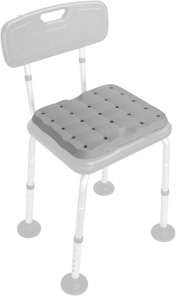 KMINA - Sitzkissen Dusche (39x32x3 cm, Hocker Nicht Enthalten), Duschhocker Kissen, 100% Wasserdicht