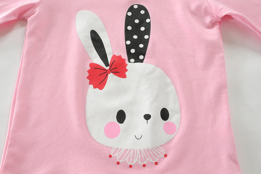 EULLA Kinder Mädchen Schlafanzüge Langarm Baumwolle Winter Pyjama Set Einhorn Prinzessin Dino Hase E