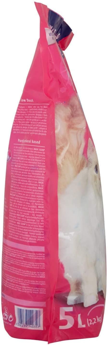 Vitakraft Magic Clean Katzenstreu, Silikon, 5 Liter, 6 Stück